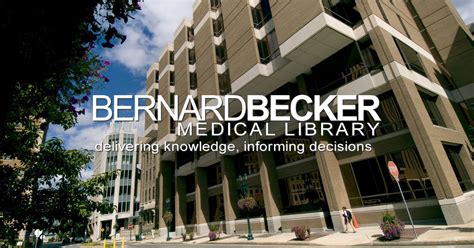  Bernard Becker Medical Library MSC 8132-13-01 660 South Euclid Avenue St. Louis, MO 63110-1010 (314) 362-7080 | askbecker@wustl.edu 